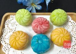 彩色冰皮月饼的做法图解14
