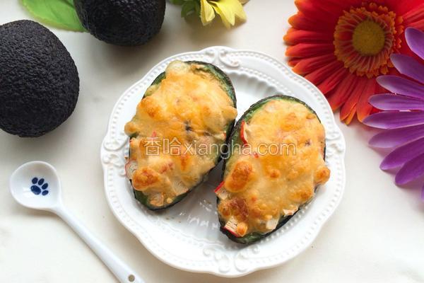 芝士牛油果烤鸡蛋