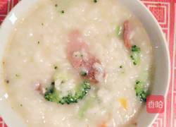 西蓝花瘦肉粥的做法图解6