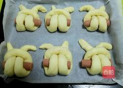 呆萌小兔子面包的做法图解14