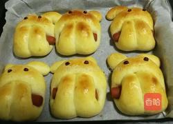 呆萌小兔子面包的做法图解17