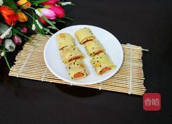 火腿鸡蛋卷的做法图解12