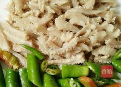 酸笋牛肚干锅的做法图解3