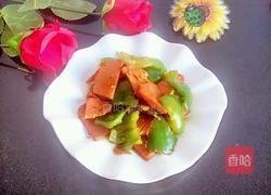 火腿炒青椒的做法图解8