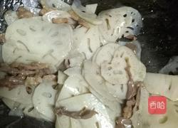肉丝炒莲藕的做法图解7