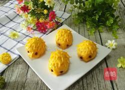 小刺猬南瓜豆沙包的做法图解12