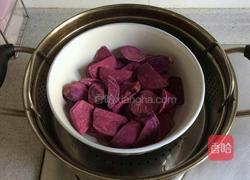 香蕉紫薯土司卷的做法图解3