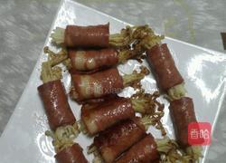 培根卷金针菇的做法图解5