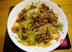 莴笋炒肉的做法图解6