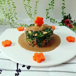 麻酱拌花生菠菜的做法[图]