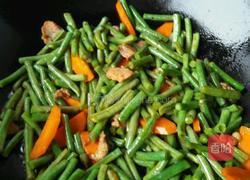 江豆炒肉的做法图解4