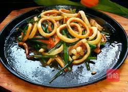 铁板鱿鱼圈的做法图解11