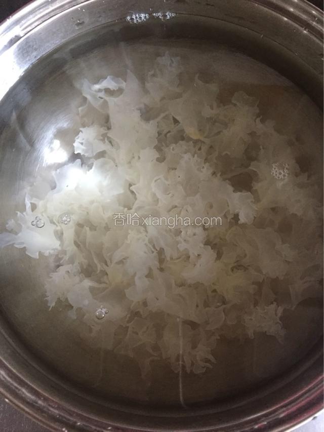 冷水银耳先下锅