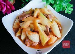 茭白烧肉的做法图解10