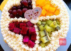 淡奶油水果蛋糕(巧克力蛋糕胚)的做法图解6