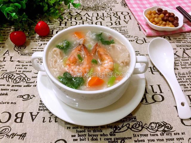 鲜虾瘦肉粥