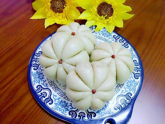 红薯面南瓜型糖包