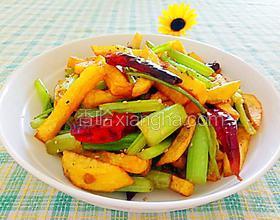 香辣土豆燒芹菜