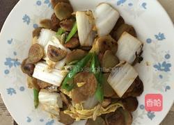 大白菜炒豆饼的做法图解4
