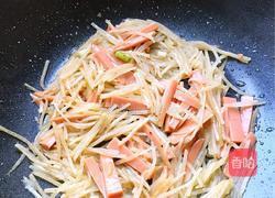 火腿土豆丝炒饭的做法图解3