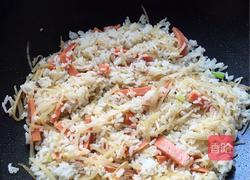 火腿土豆丝炒饭的做法图解4