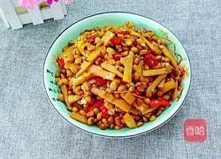 酸笋炒黄豆的做法图解9