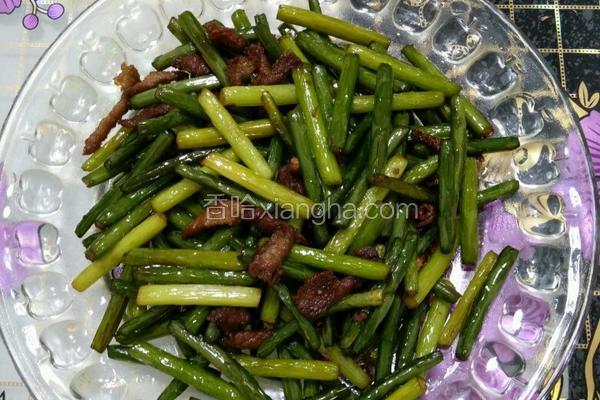 蒜苔炒肉