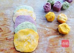 彩色玫瑰花卷的做法图解7