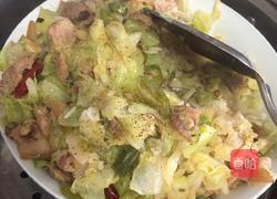 包菜五花肉蒸饭的做法图解5