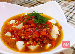 蒜蓉剁椒蒸豆腐的做法图解7