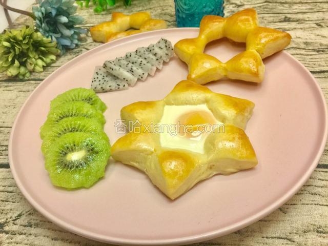 太阳花早餐面包圈