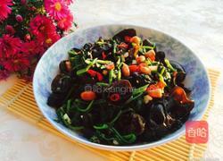老醋菠菜木耳花生米的做法图解11