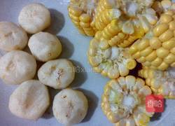马蹄玉米汤的做法图解2
