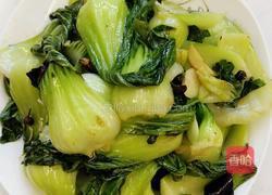 炒小白菜的做法图解5