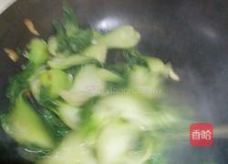 炒小白菜的做法图解4