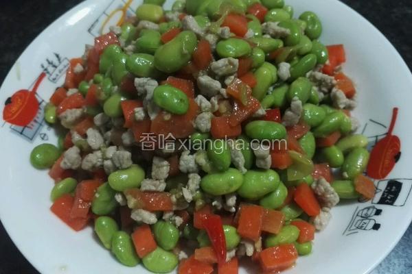 小炒毛豆粒
