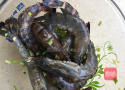 烤箱盐焗九节虾的做法图解4