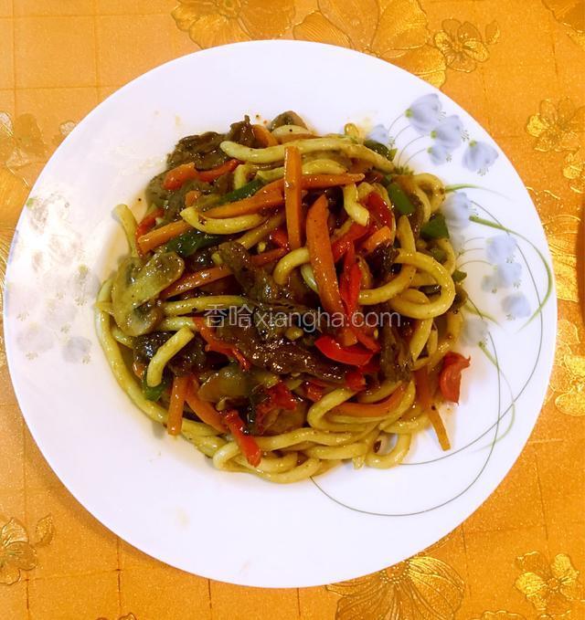 黑椒牛肉乌冬面
