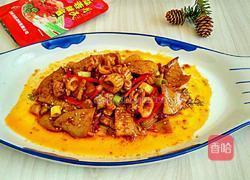 蒜蓉辣酱炒鱿鱼的做法图解7