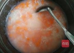 红萝卜肉末粥的做法图解7