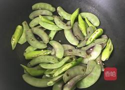 虎皮眉豆炕尖椒的做法图解4