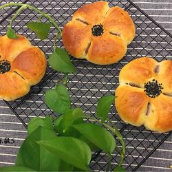 豆沙花朵面包的做法[图]