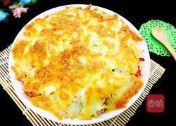 榴莲海鲜芝士焗饭的做法图解9