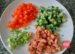 三色炒饭的做法图解2