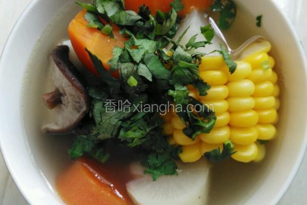萝卜玉米香菇排骨汤
