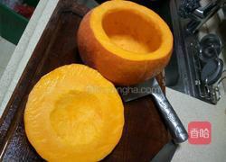 桃胶雪耳金瓜盅的做法图解4