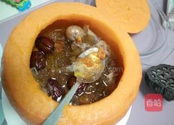 桃胶雪耳金瓜盅的做法图解9