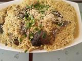 鸡杂炒面
