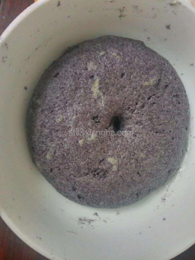 黑米面团发酵好的状态