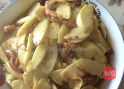 茭白炒肉的做法图解7